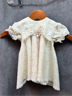 Vintage lace baby dress Jo Lene 12 months